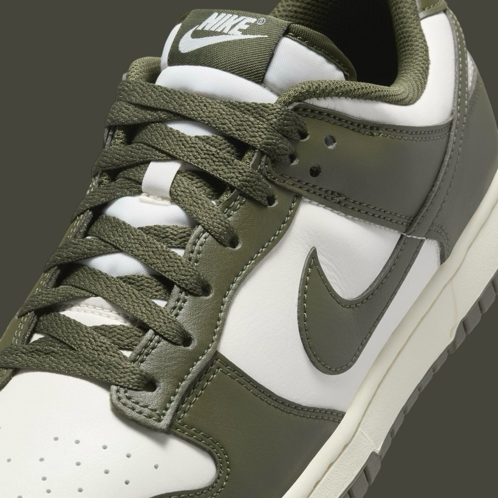 Nike Dunk Low in Olive Green and White Men’s Size 10.5